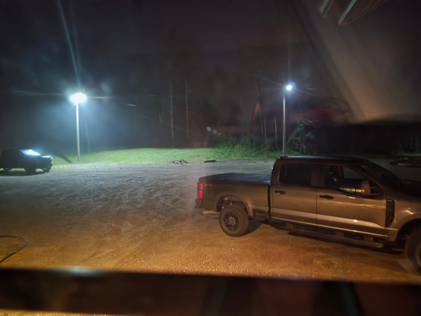 Customer photo review of BigM durable 600W aluminum solar street light with both steady light & motion sensor features