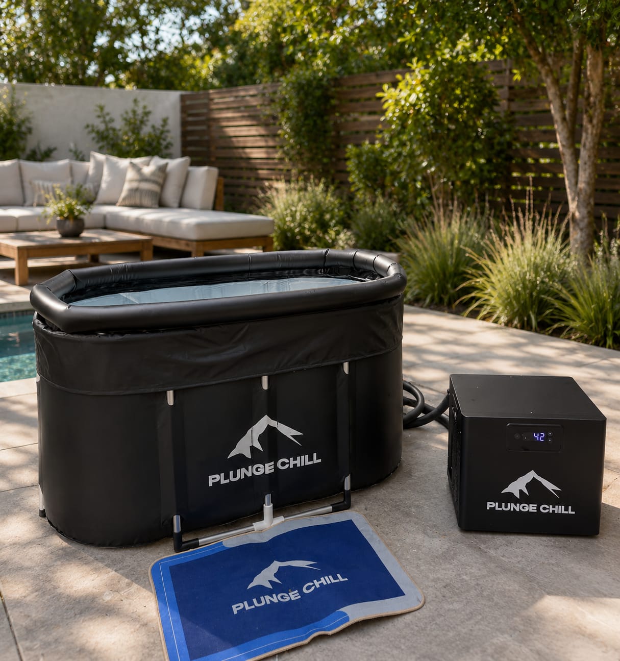 Customer photo review of Cold Plunge Chiller + Tub (MAX)