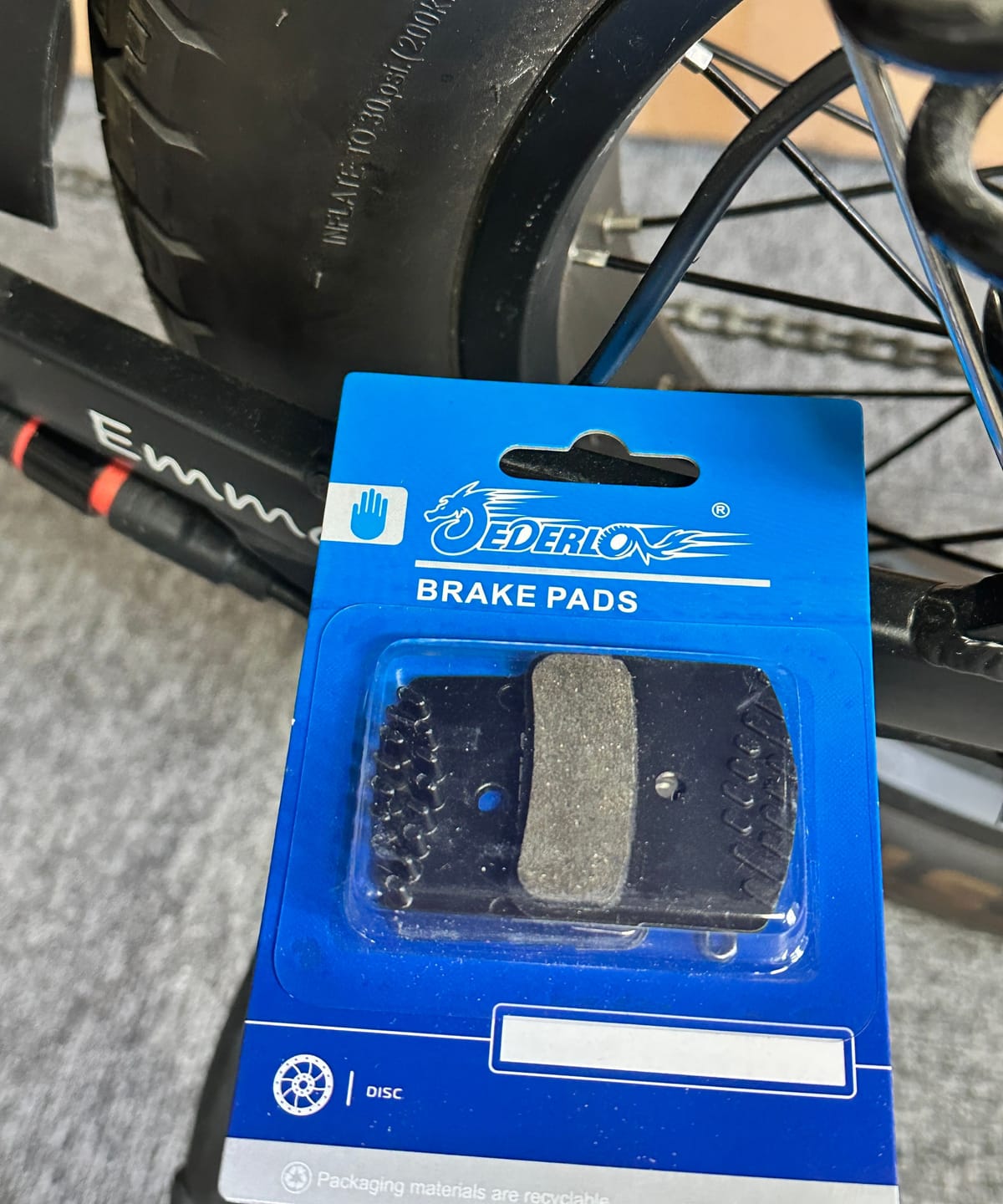 Customer photo review of Brake Pads (2 Pairs)