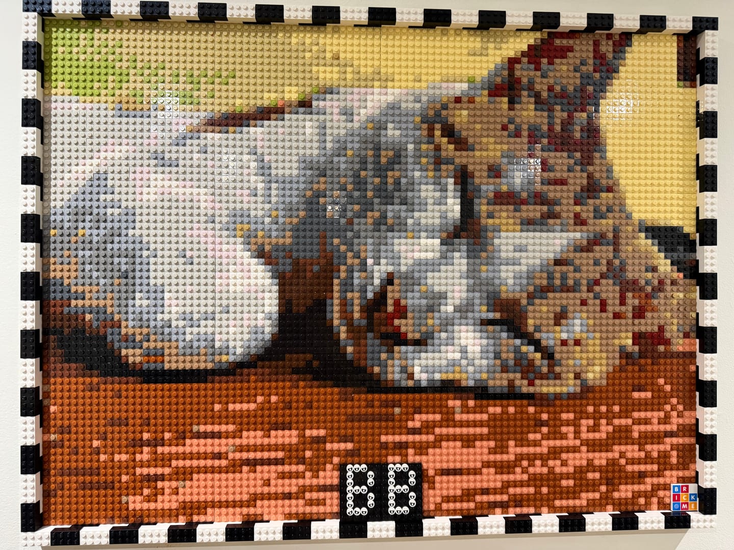 Customer photo review of Custom Design Brick Mosaic - 3x4 baseplates
