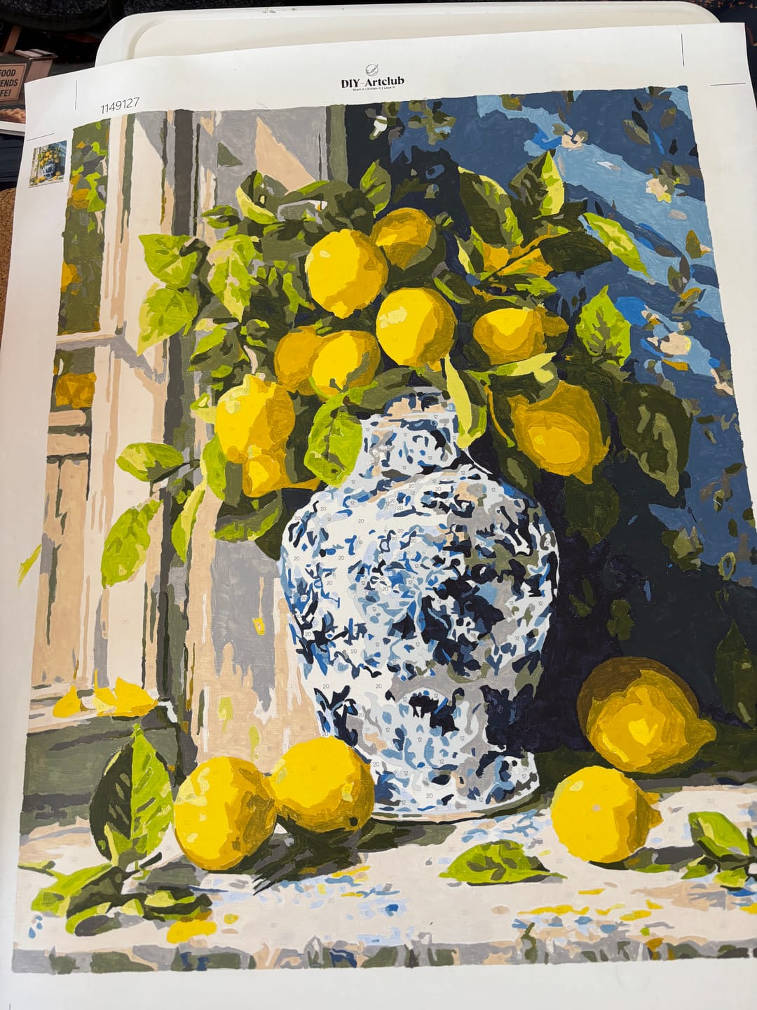 Customer photo review of Lemon bouquet | Paint by Number