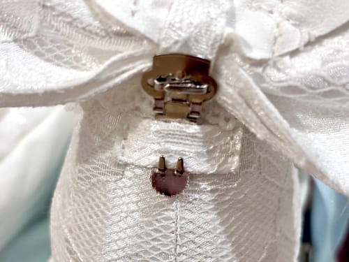 Customer photo review of Scale Bow Lace High Heel Mary Jane