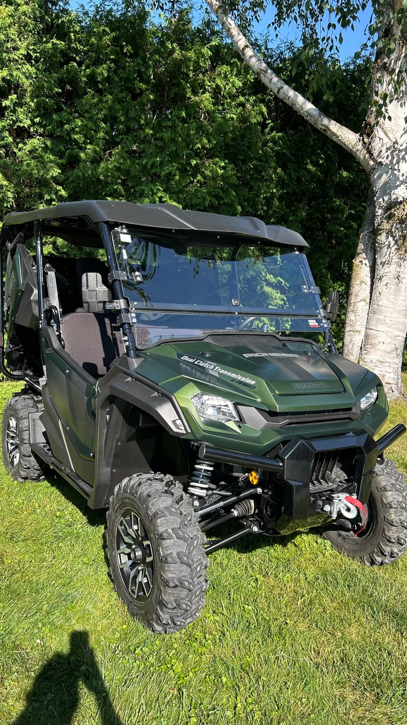 Customer photo review of 2-IN-1 Flip Windshield for Pioneer 1000 1000-5 1000-6 2016-2026