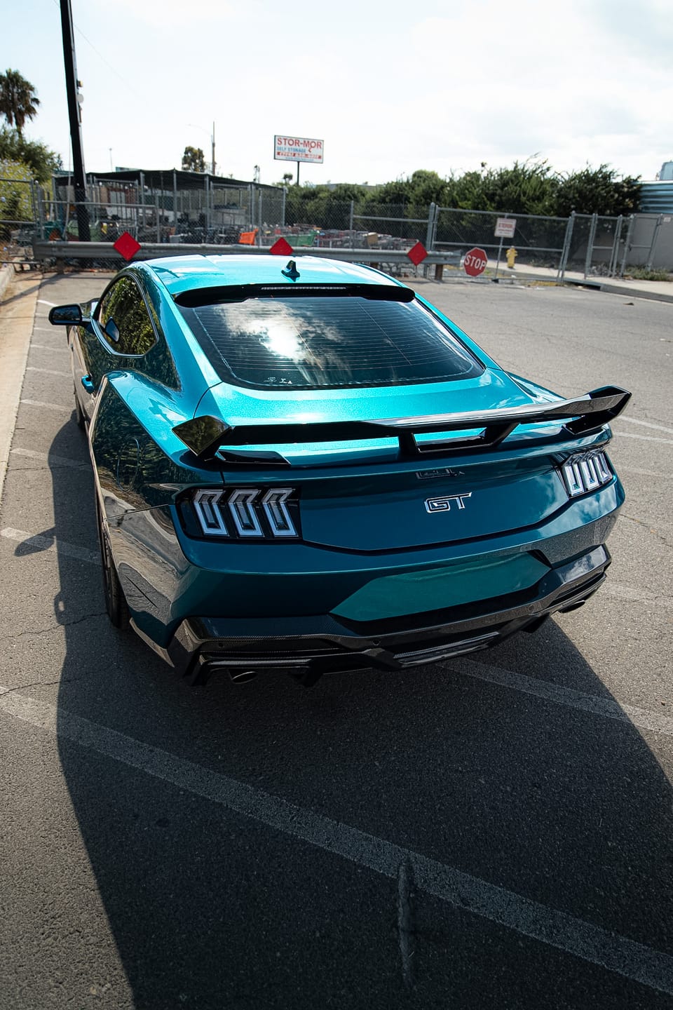 Customer photo review of 2024+ Ford Mustang Dark Horse Rear Spoiler Gloss Black ABS