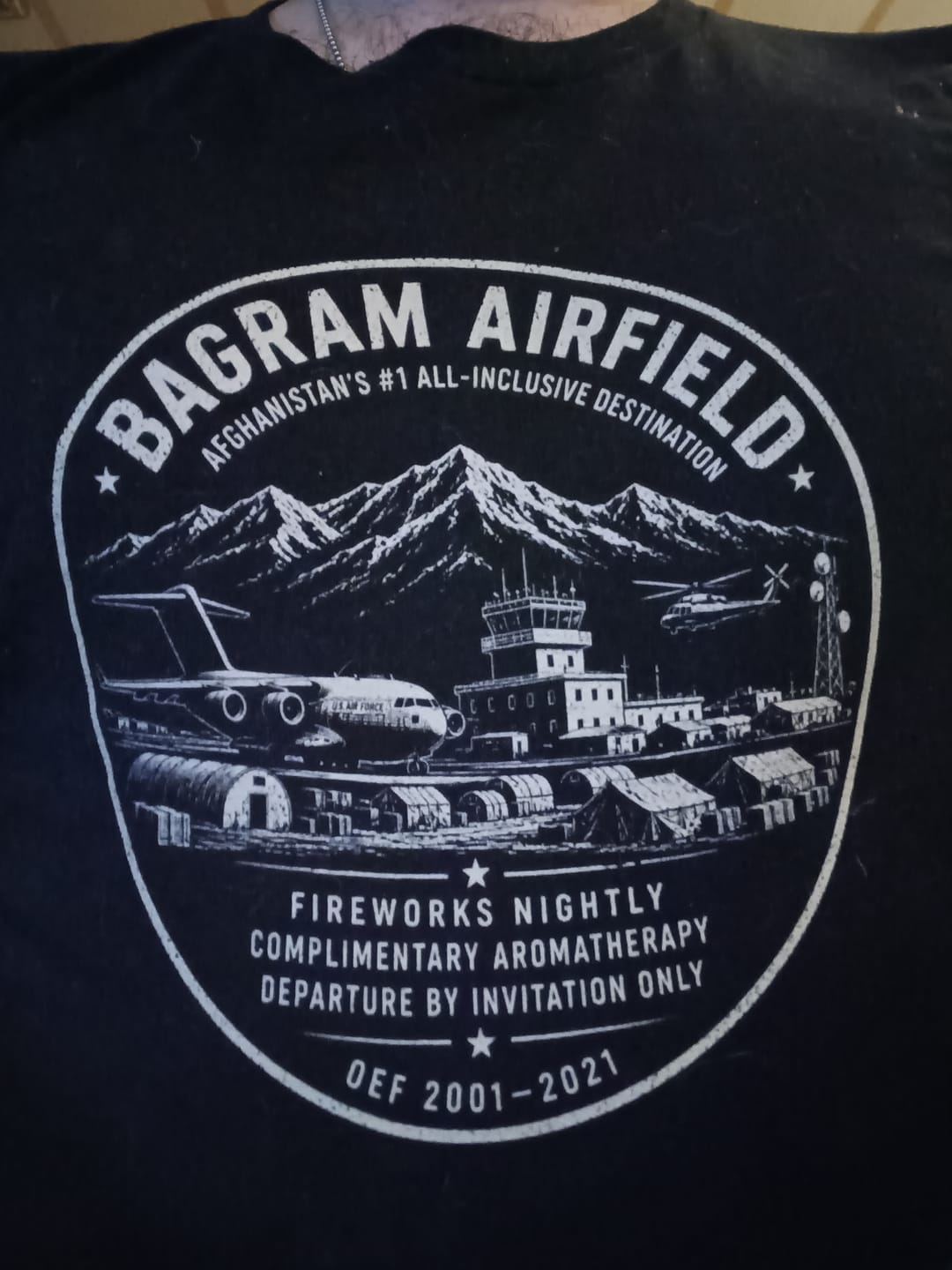 Customer photo review of Bagram All-Inclusive T-Shirt