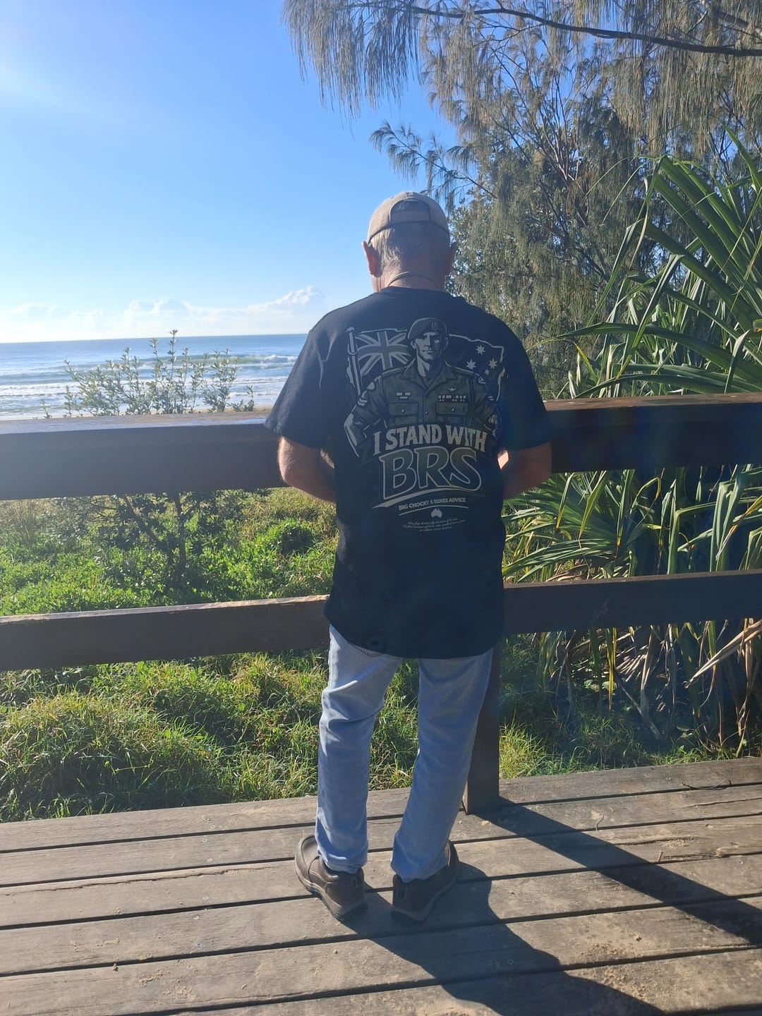 Customer photo review of Big Chocky | Stand With BRS Tee