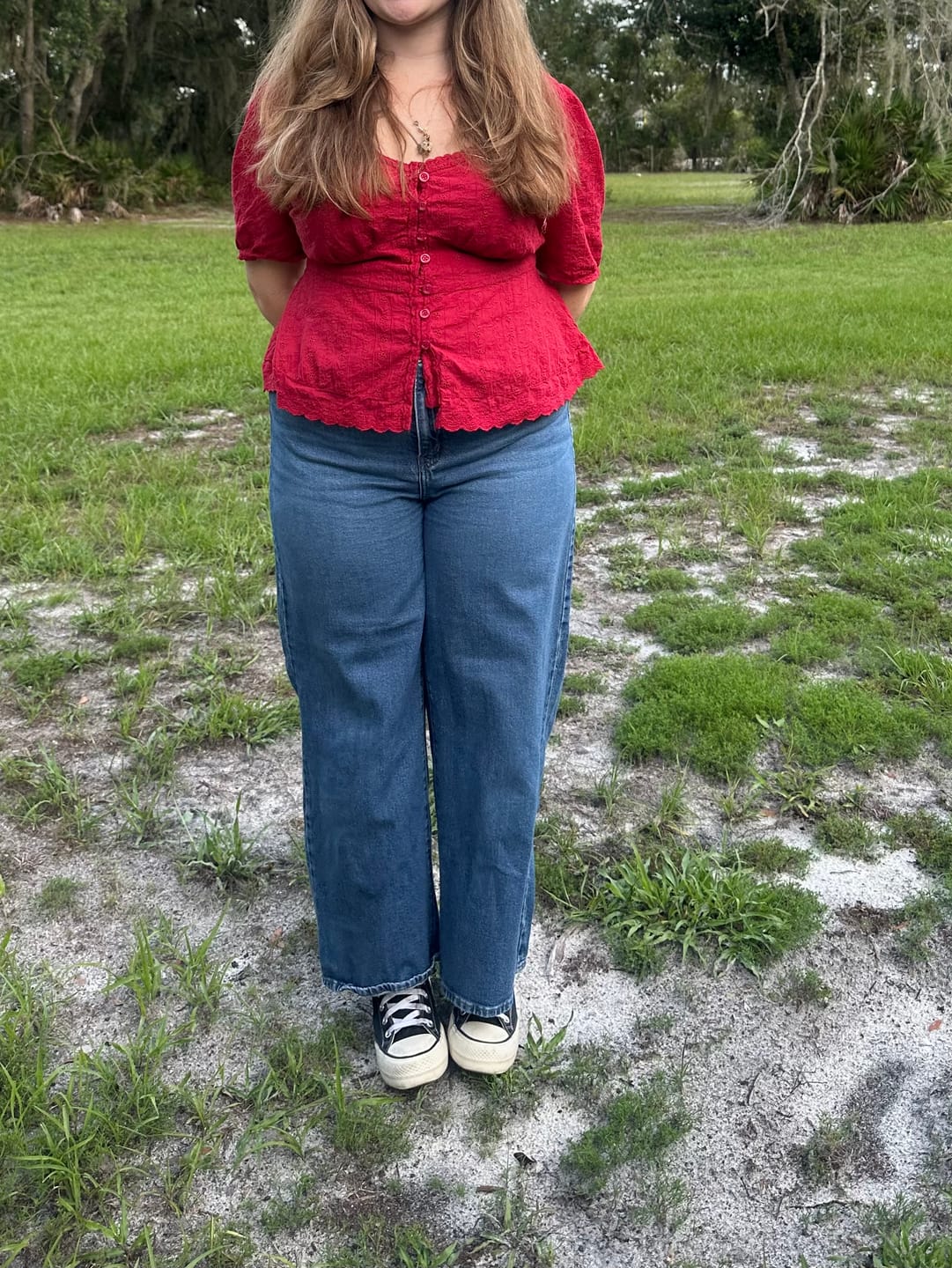Customer photo review of Hazel top - CHERRY