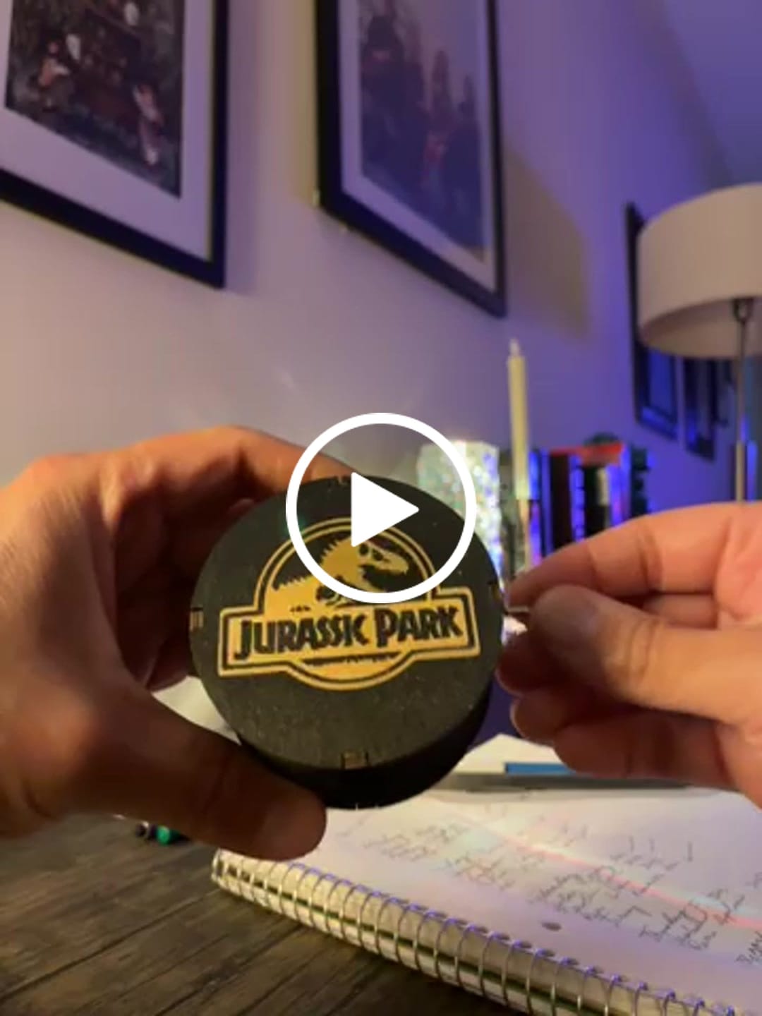 Customer video review of Cylindrical Hand Crank Music Box