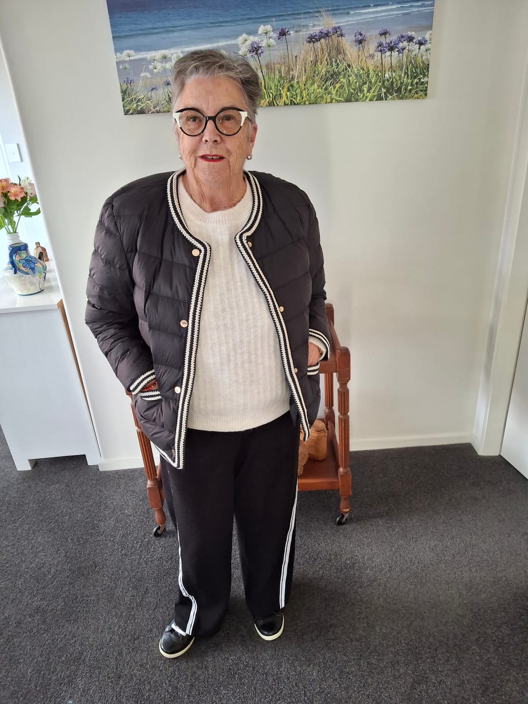 Customer photo review of Fern Puffer Down Jacket - Black