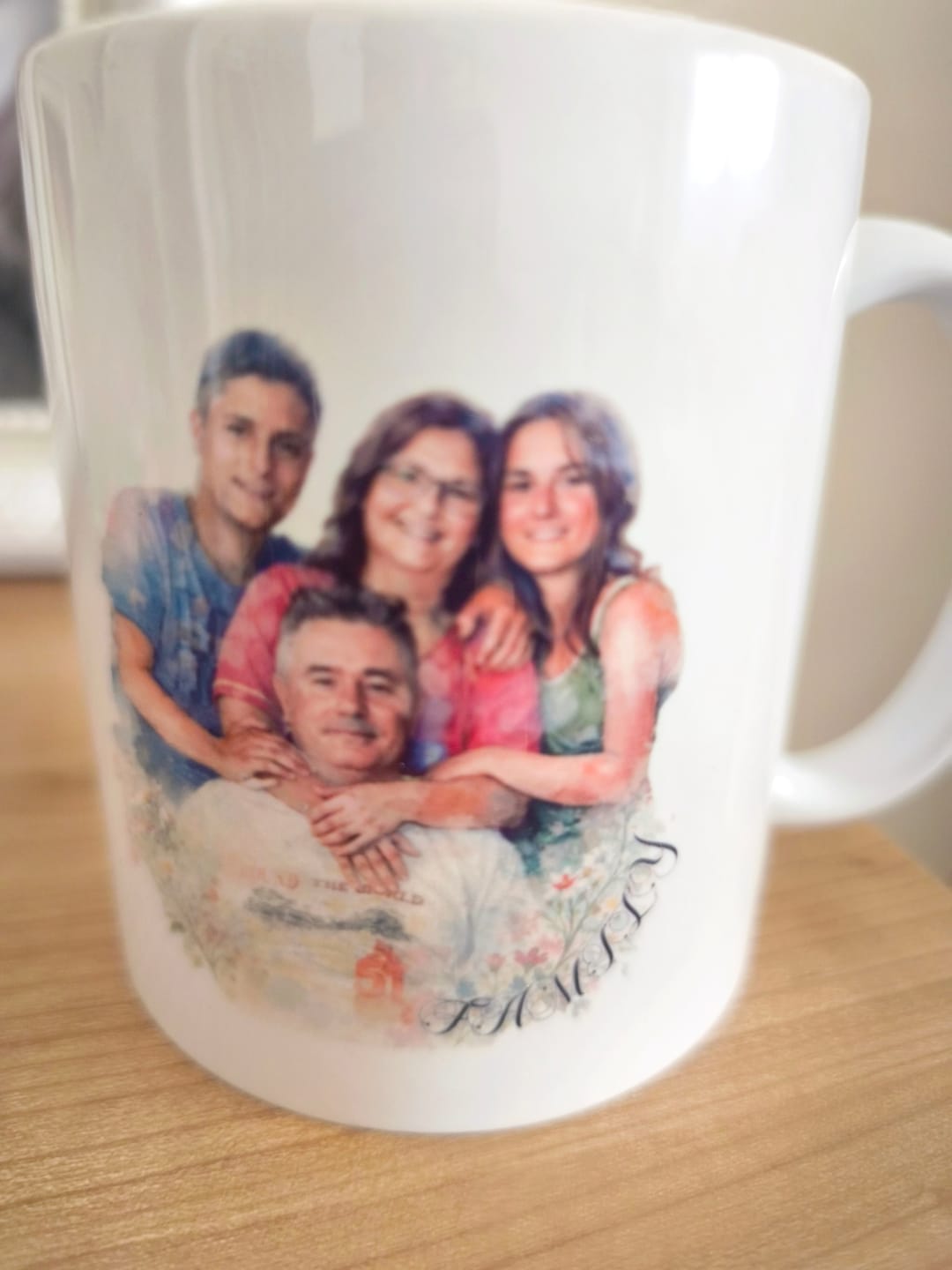 Customer photo review of Acuarela - Taza personalizada