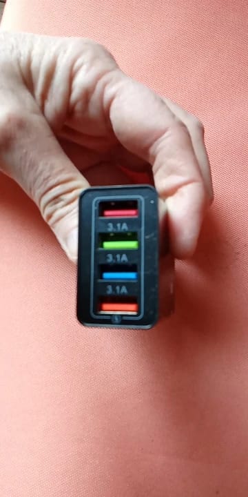 Customer photo review of ⚡ One Charger. Four Devices. Zero Waiting.⚡