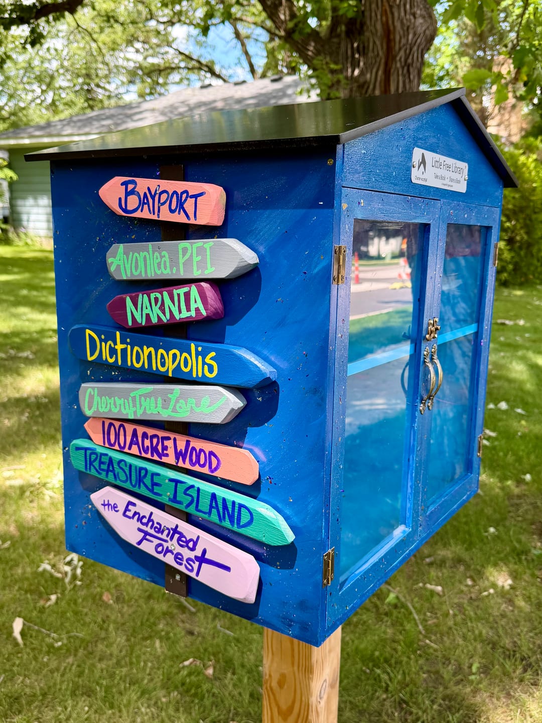 Customer photo review of Little Free Library Official Charter Sign