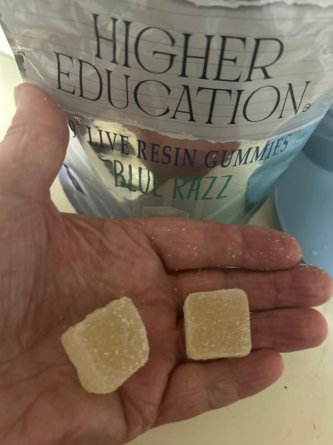 Customer photo review of HIGHER EDUCATION D9 LIVE RESIN GUMMIES 1200 MG