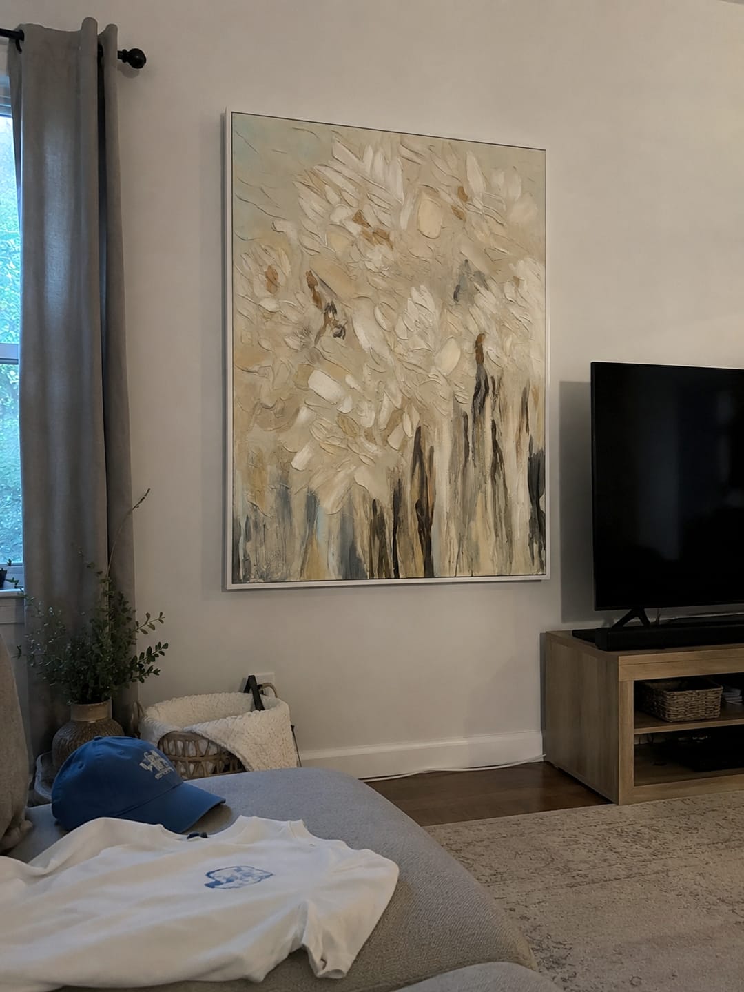 Customer photo review of Flower & Tree Abstract Textured Wall Art #ML120