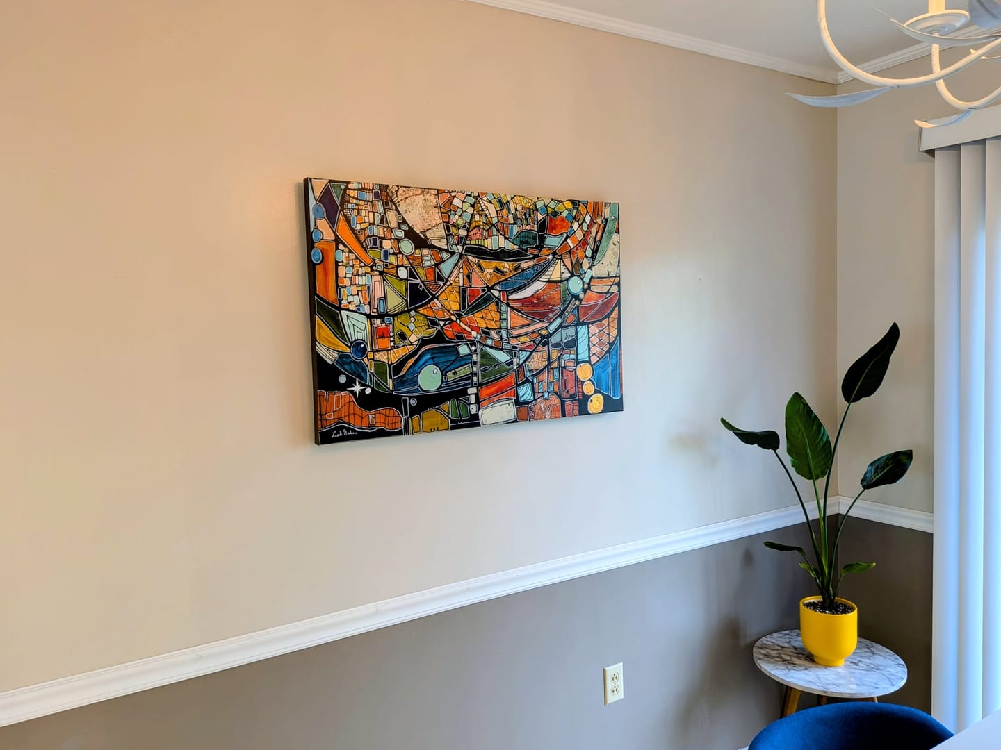 Customer photo review of "Palm Canyon Golden Hour" Mid Century Modern Fine Art Print