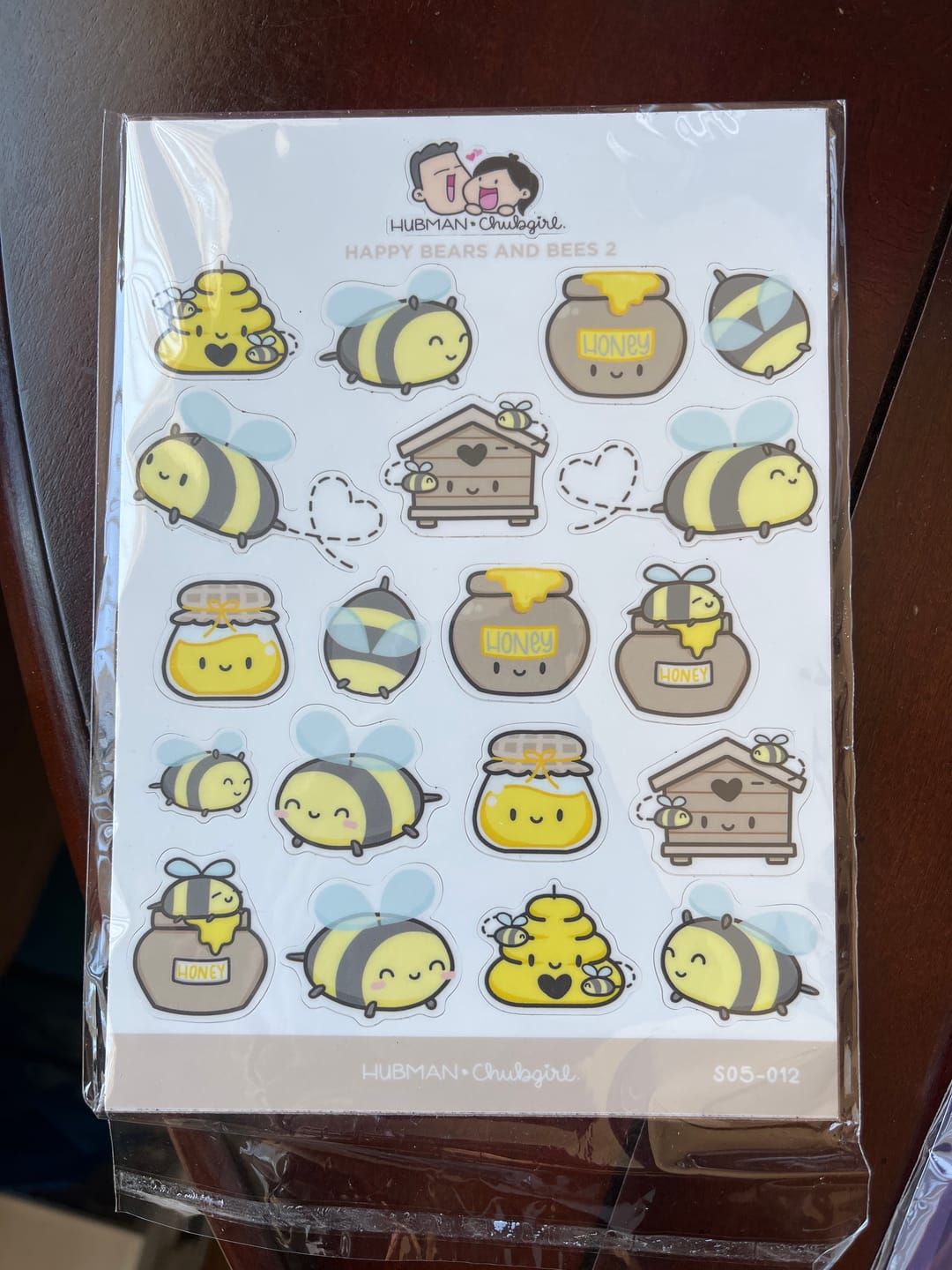 Customer photo review of Happy Bears and Bees 2 Sticker Sheet