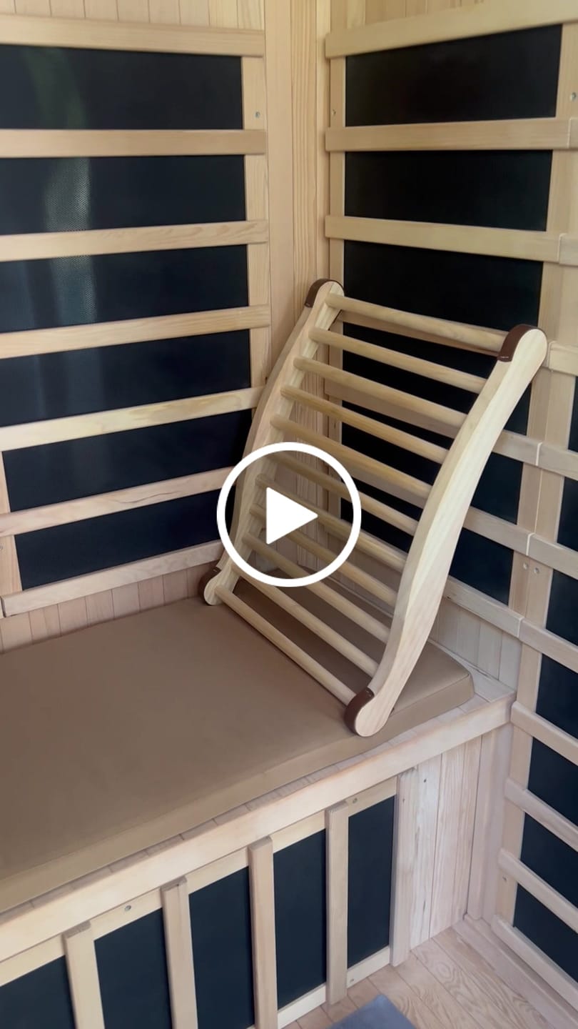 Customer video review of Kylin Sauna Seating Cushion Mat for 2 person sauna- 107*42*5 - Brown