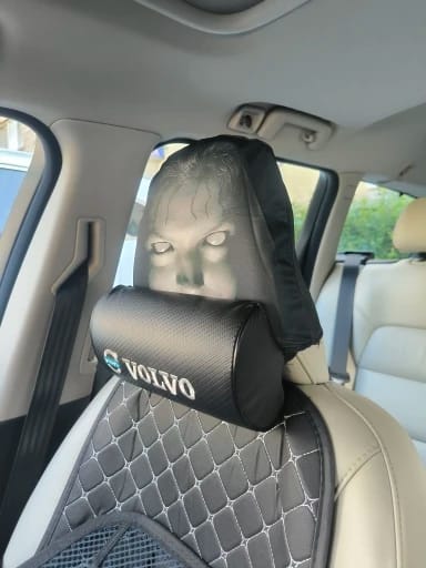 Customer photo review of Funda reposacabezas para coches