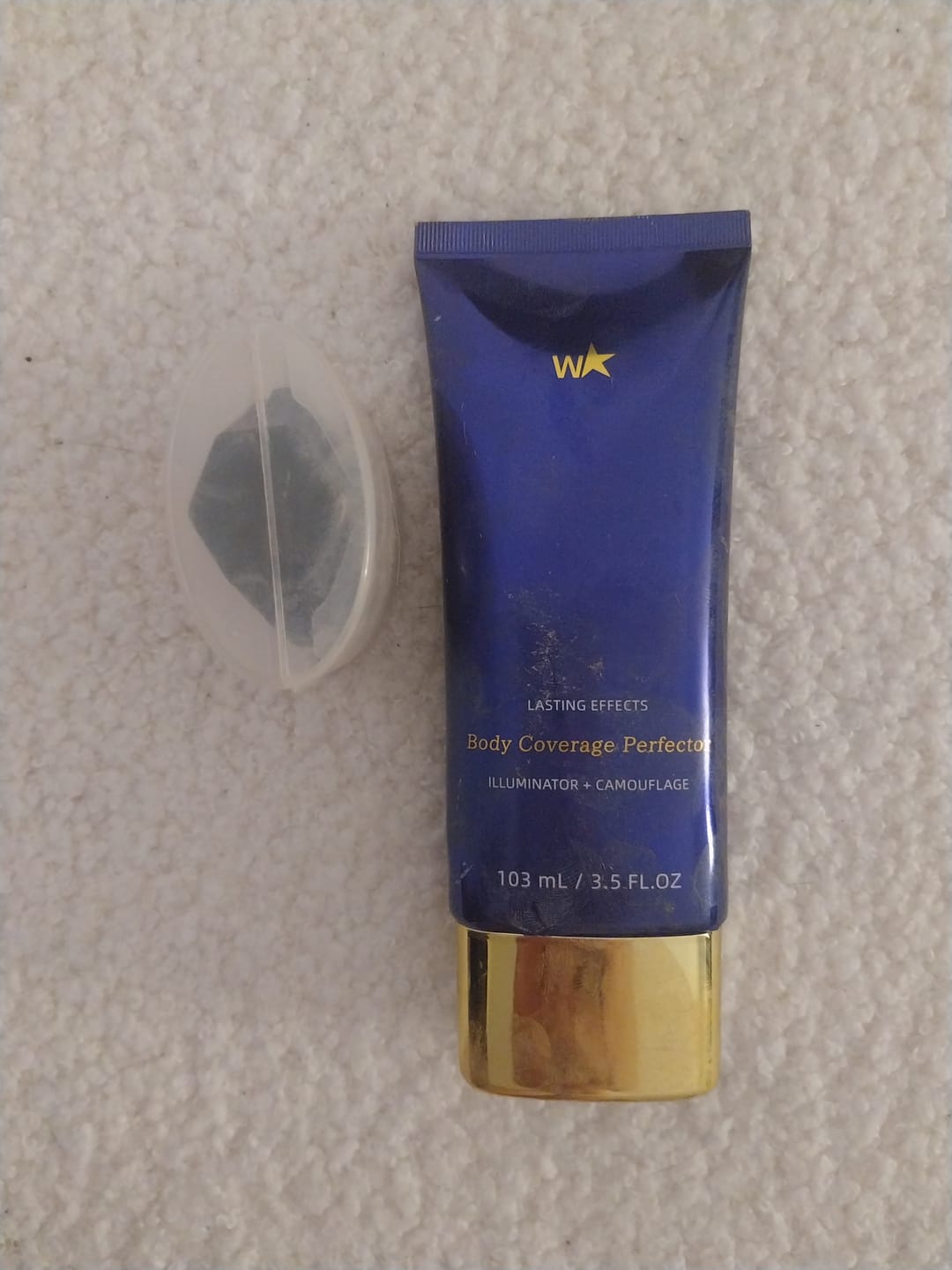 Customer photo review of Nudaskin Body Coverage Concealer + Gratis Brush