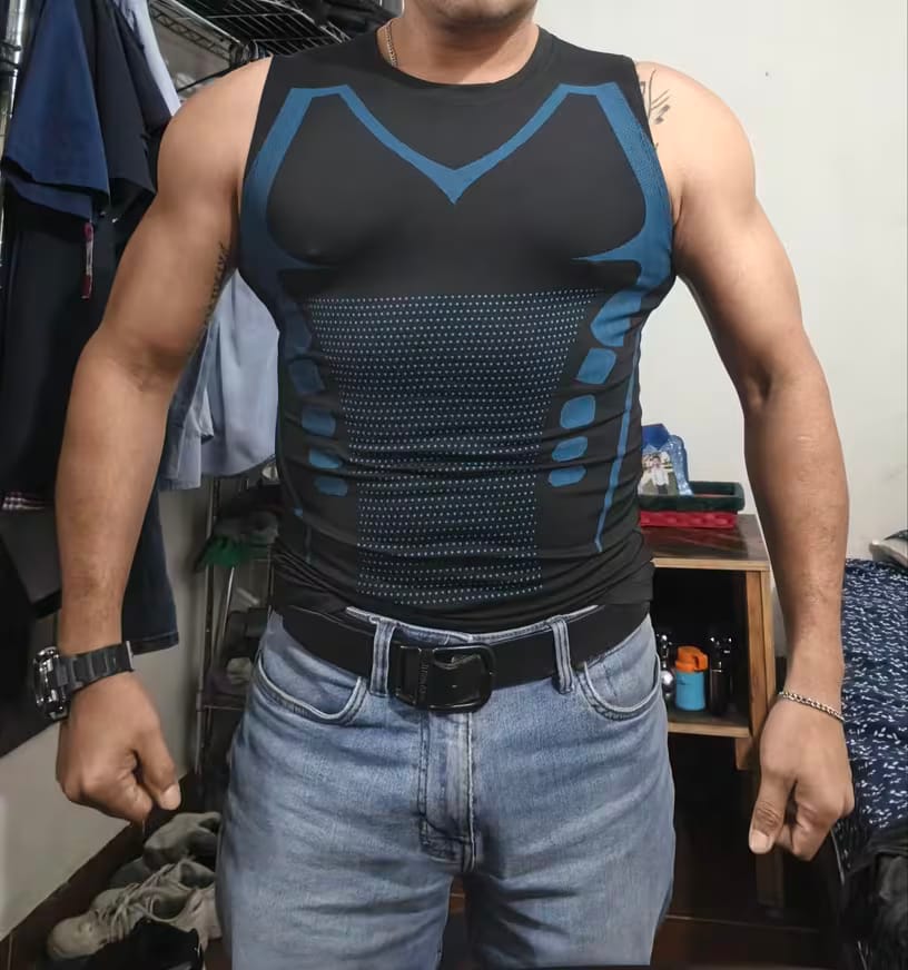 Customer photo review of NORDVEIL Compression Tank Top | Feel The Power of Confidence, Shape & Control