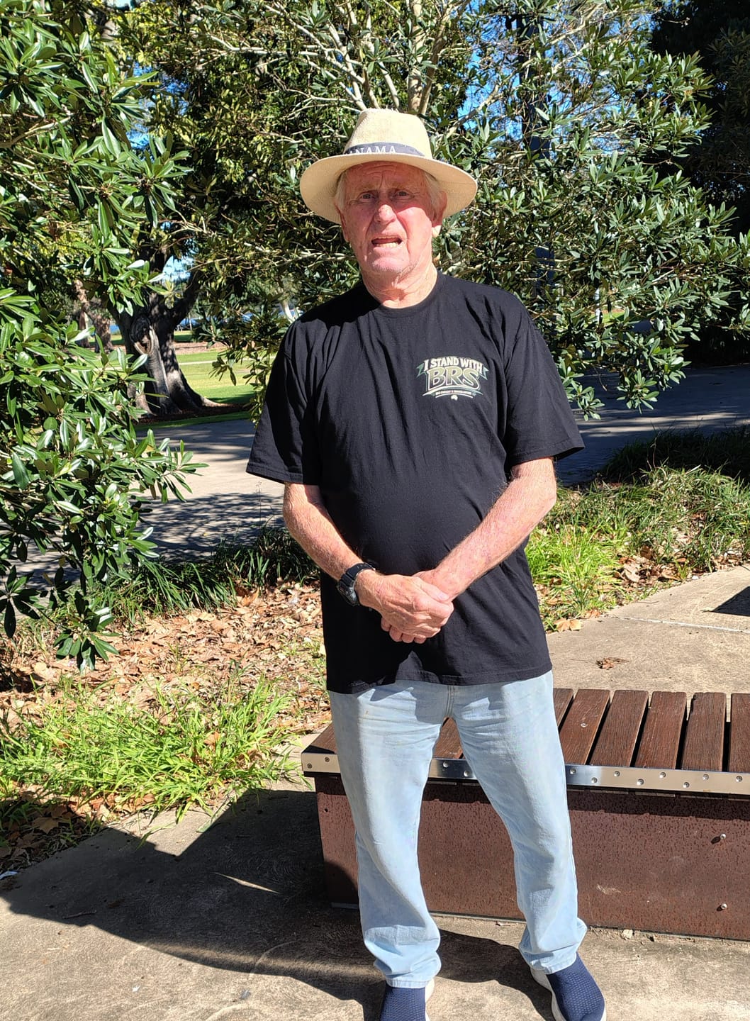 Customer photo review of Big Chocky: Stand With BRS Tee