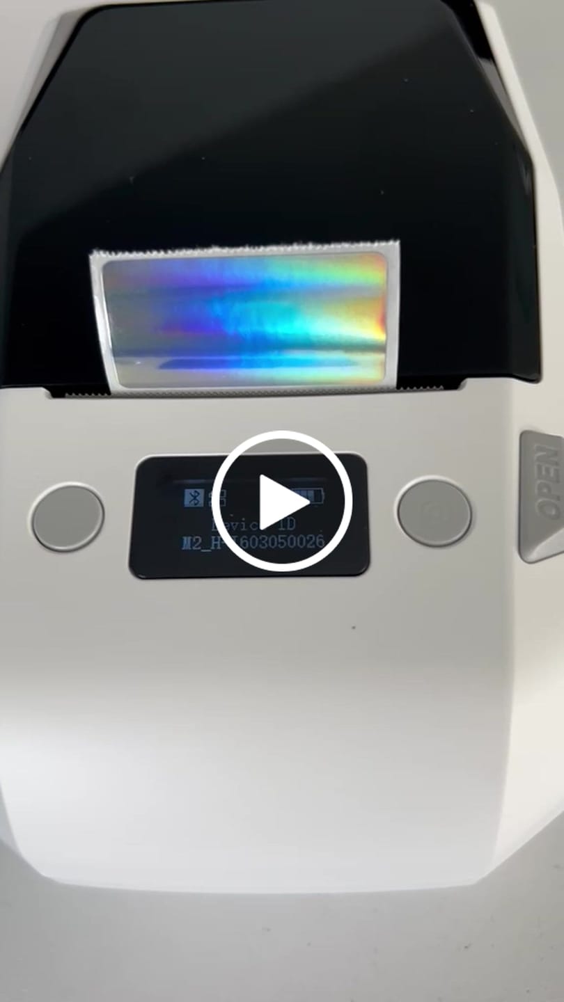 Customer video review of NIIMBOT M2 Thermal Transfer Label Maker, Smart Color Printing with Phones & PC for Office, Lab, Vial Bottle
