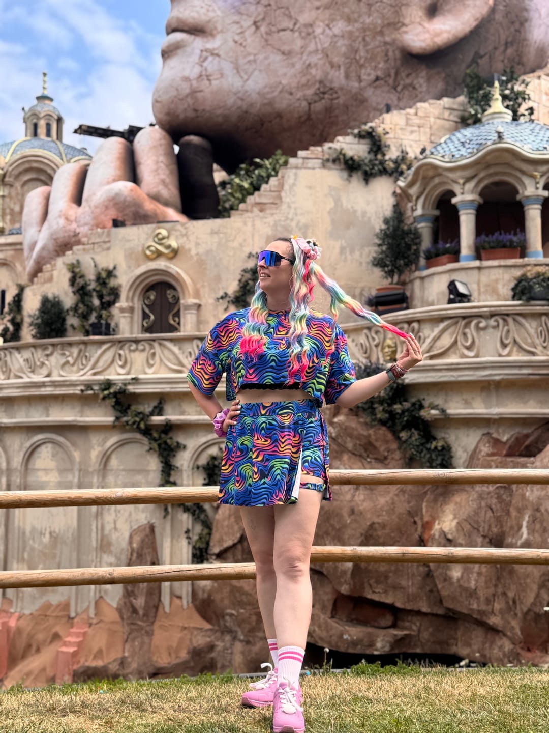 Customer photo review of Spectrum Buckle Skort with Pocket