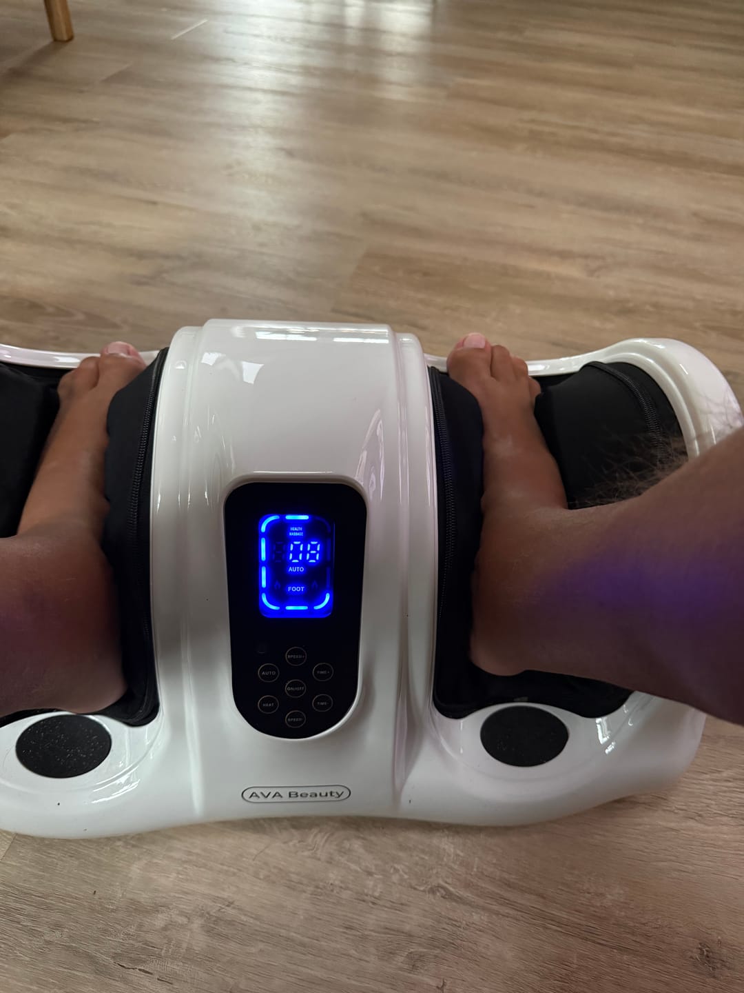 Customer photo review of Fod- og lægmassageapparat med fjernbetjening
