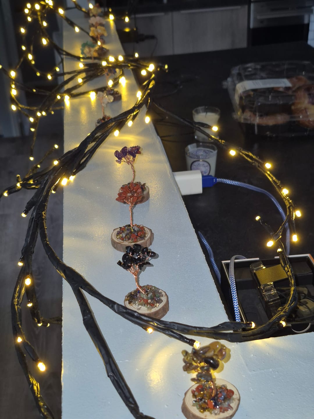 Customer photo review of 12 Crystal Trees: Beautiful Decor with Powerful Energy for Healing, Balance & Abundance