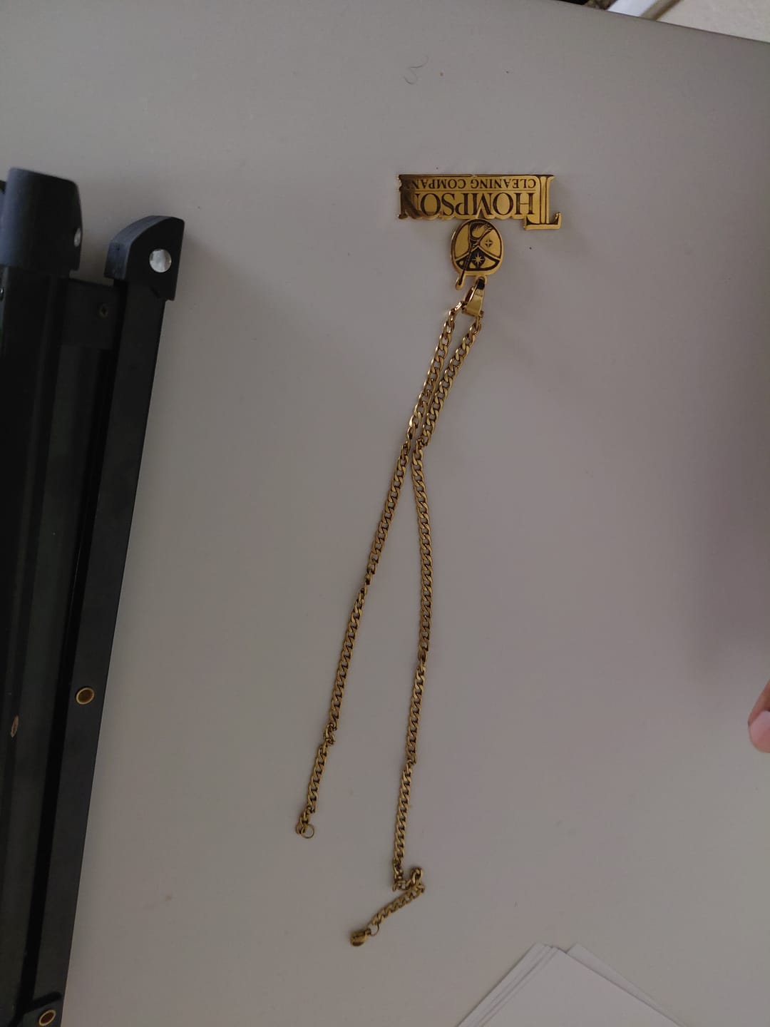 Customer photo review of Custom Logo Engraved Photo Pendant Necklace