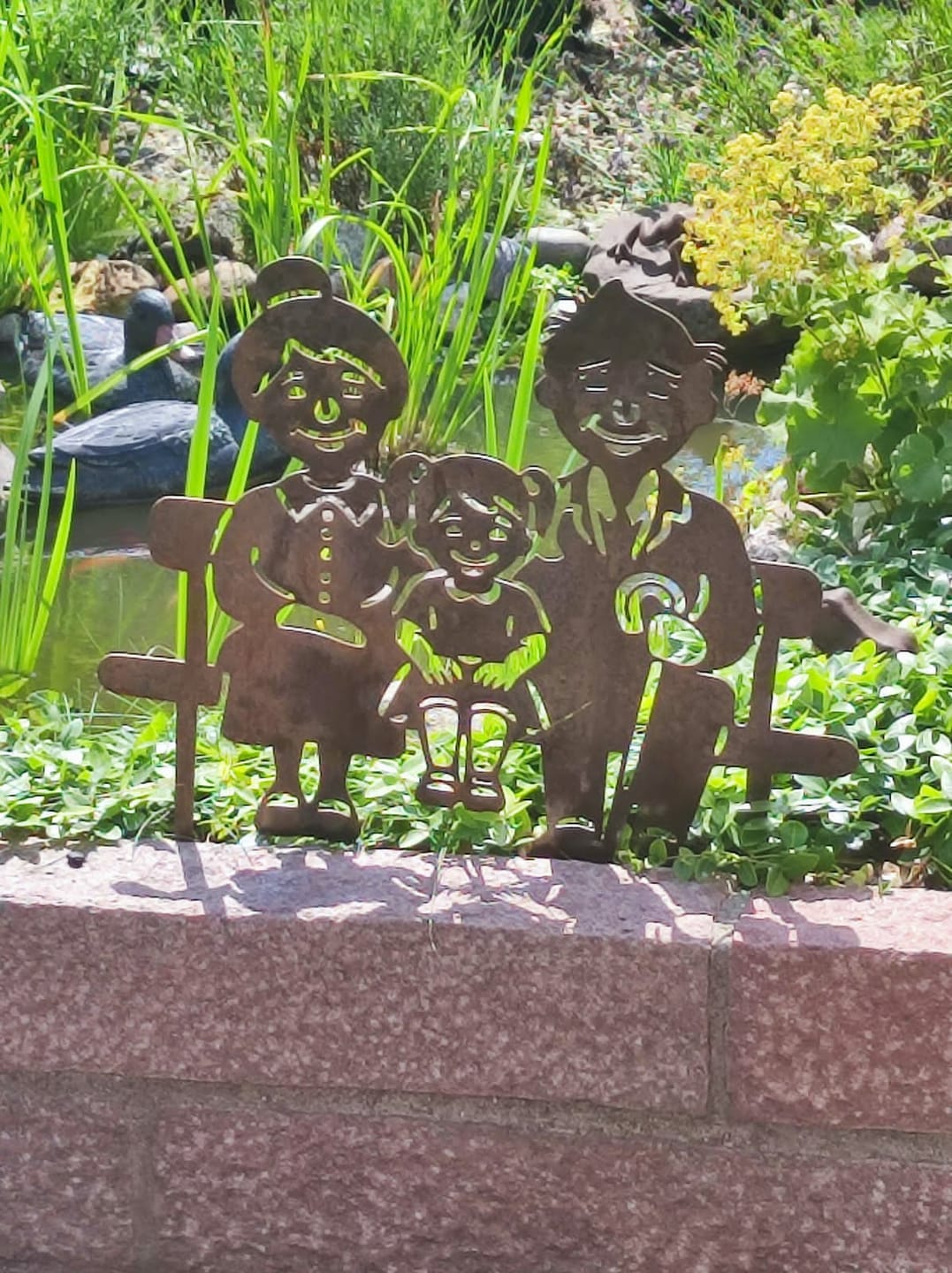 Customer photo review of Gartenstecker Oma & Opa mit Enkelin