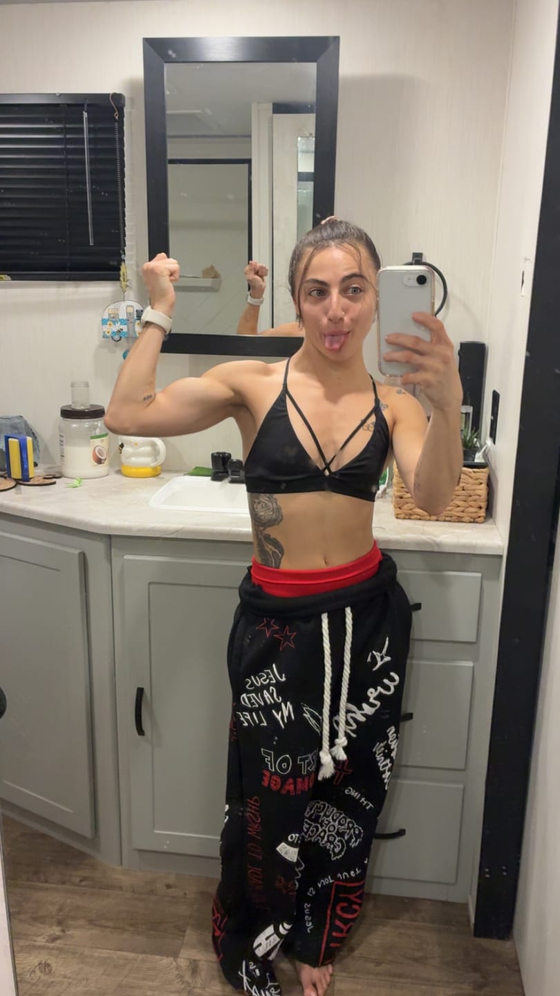 Customer photo review of Written In Grace Sweats