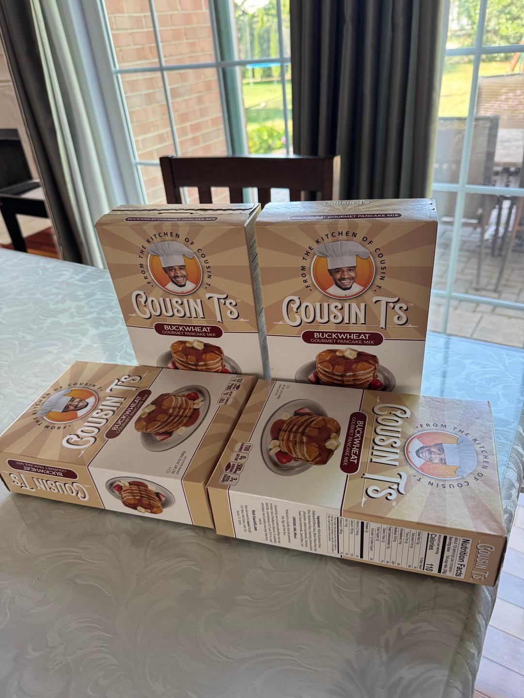 Customer photo review of Cousin T's Gourmet Buckwheat Pancake Mix