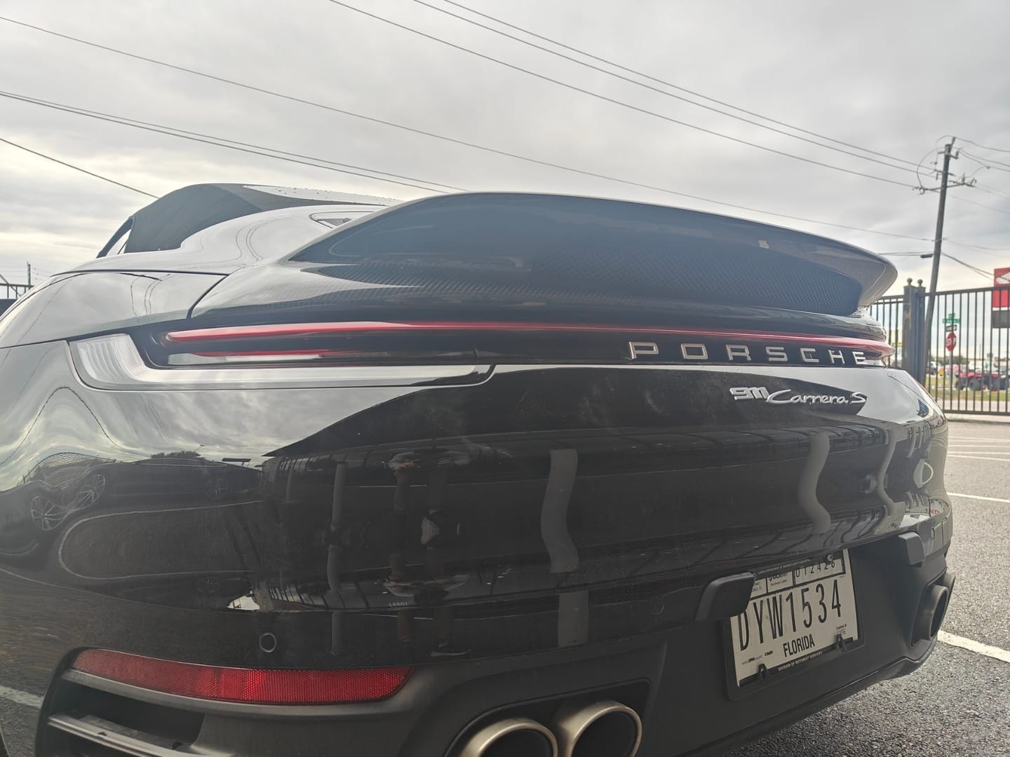 Customer photo review of Porsche Pre-Preg Carbon Fiber GT3 Style Rear Spoiler for 992 911 Carrera