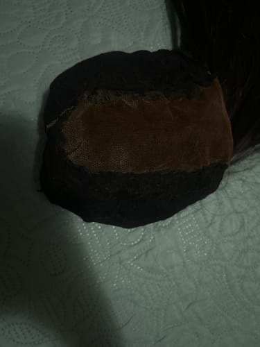 Customer photo review of Vietnamese Super Double Drawn Bone Straight Natural Black Closure