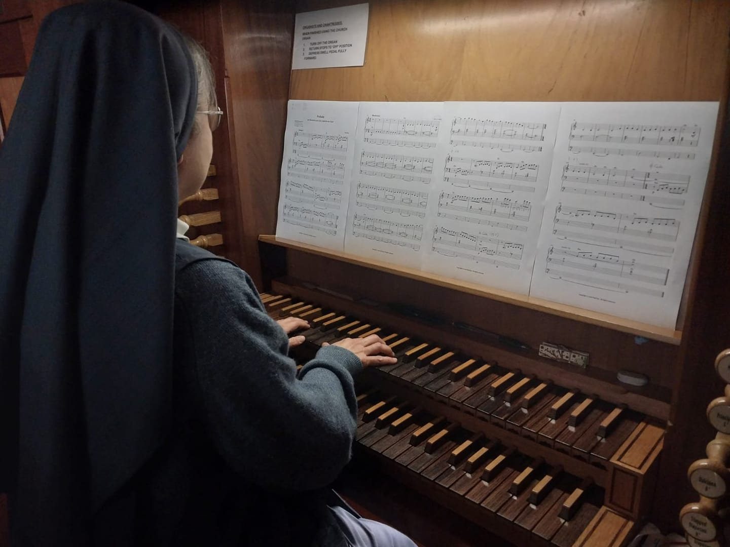Customer photo review of "Prayer for Peace" for Organ (Sheet Music) - Music for Organ