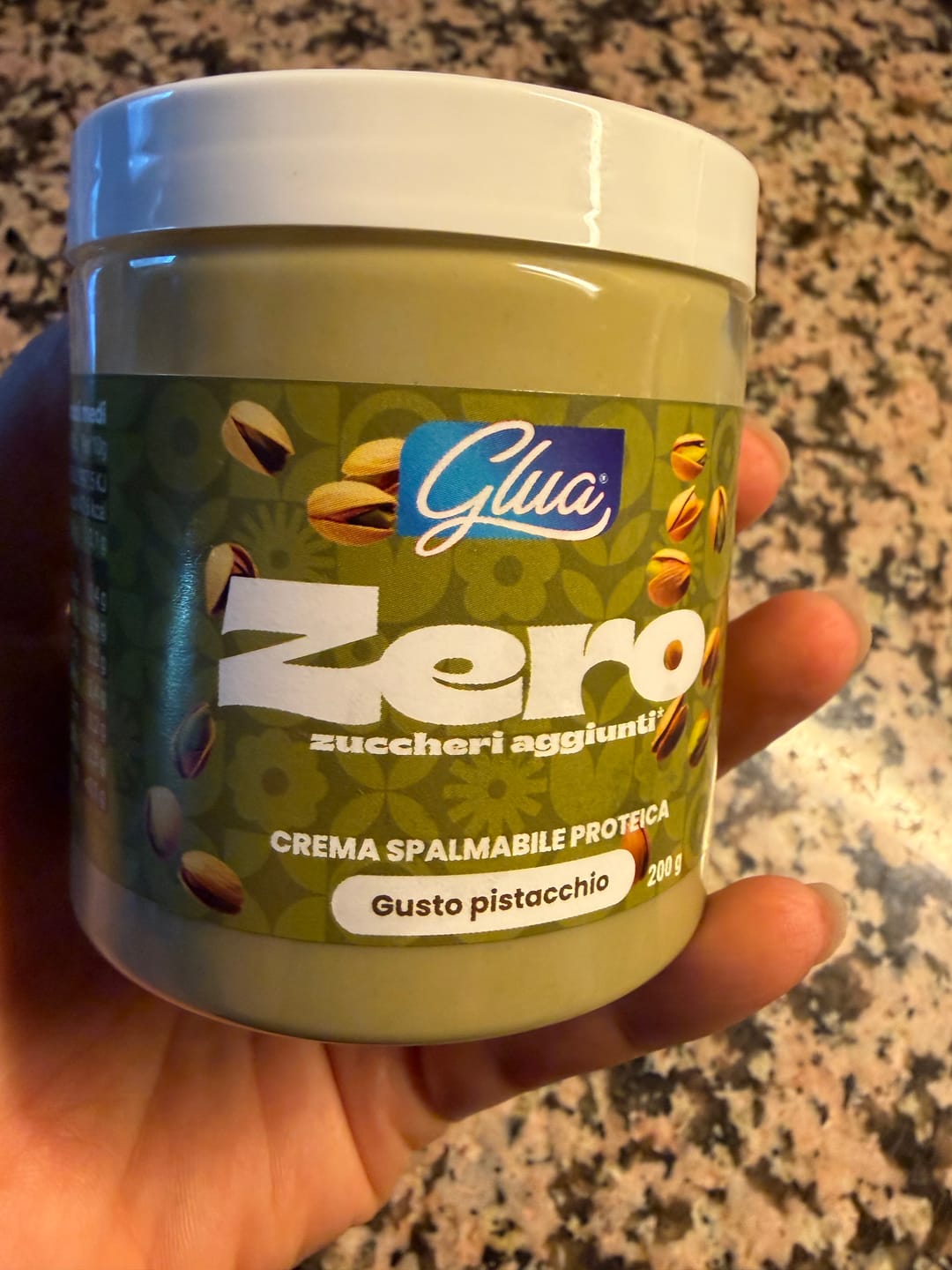 Customer photo review of Crema spalmabile proteica al pistacchio