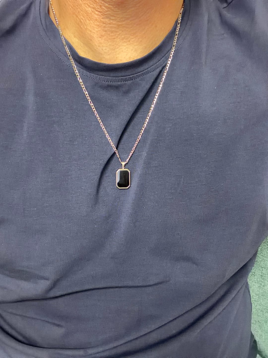 Customer photo review of Agate Necklace for Man