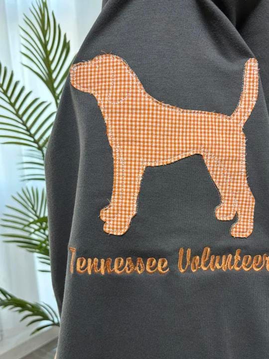 Customer photo review of Custom Tennessee Volunteers Women’s Team Spirit Sweatshirt – Applique Embroidered Side Bow Pullover