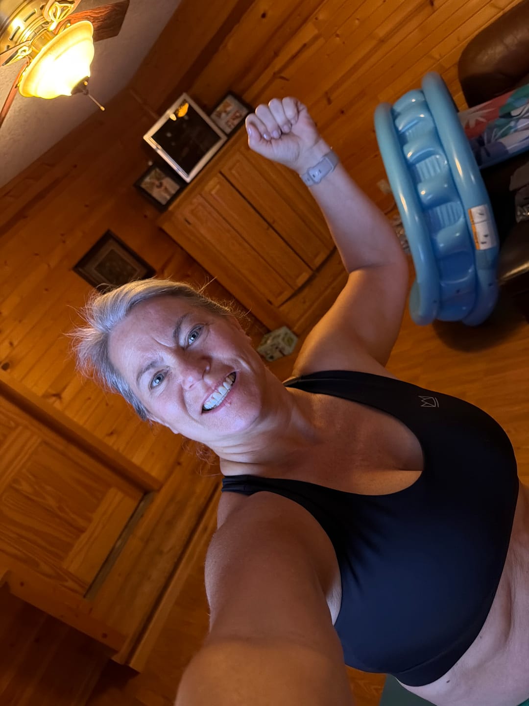 Customer photo review of Vivid Criss-Cross Sports Bra
