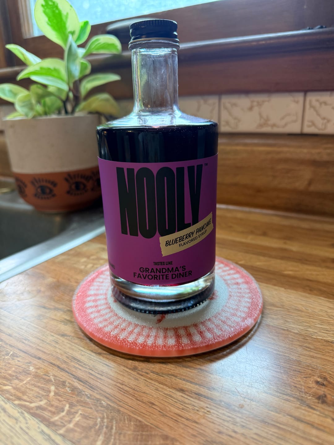 Customer photo review of Blueberry Pancake Syrup