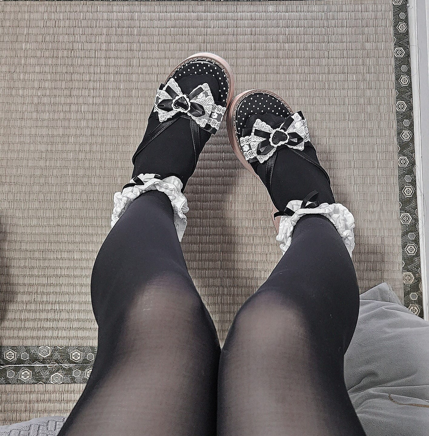 Customer photo review of Japanese-style Bows Slippers