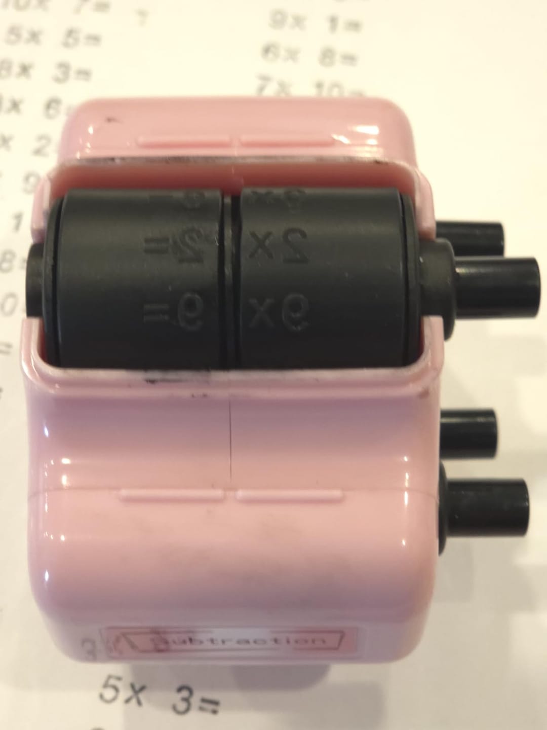 Customer photo review of Math Exercise Sum 4 in 1 Assignment Roller Stamp