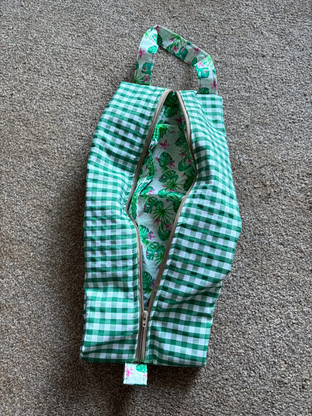 Customer photo review of Emerald Gingham Printed Polycotton 90 GSM 80/20 44 Inch Non Stretch