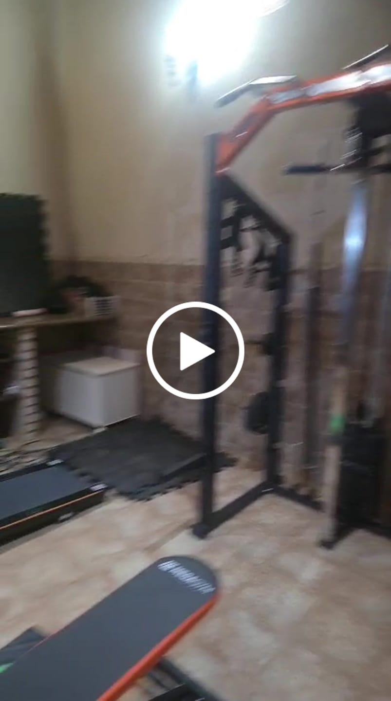 Customer video review of Estação De Musculação Mega Rack Full Com Polia Móvel Flutuante