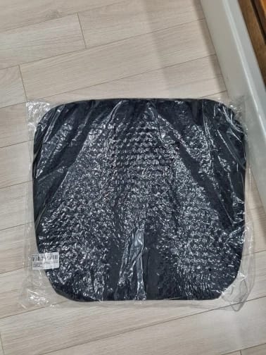 Customer photo review of Cojín de gel viscoelástico con forma de panal