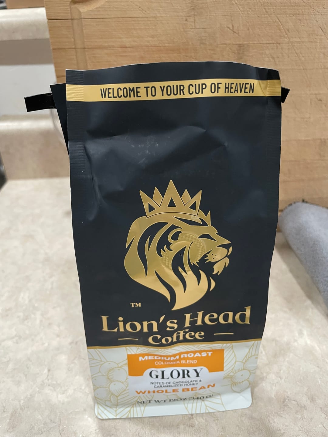 Customer photo review of Glory - Chocolate & Caramelized Honey - Medium Roast