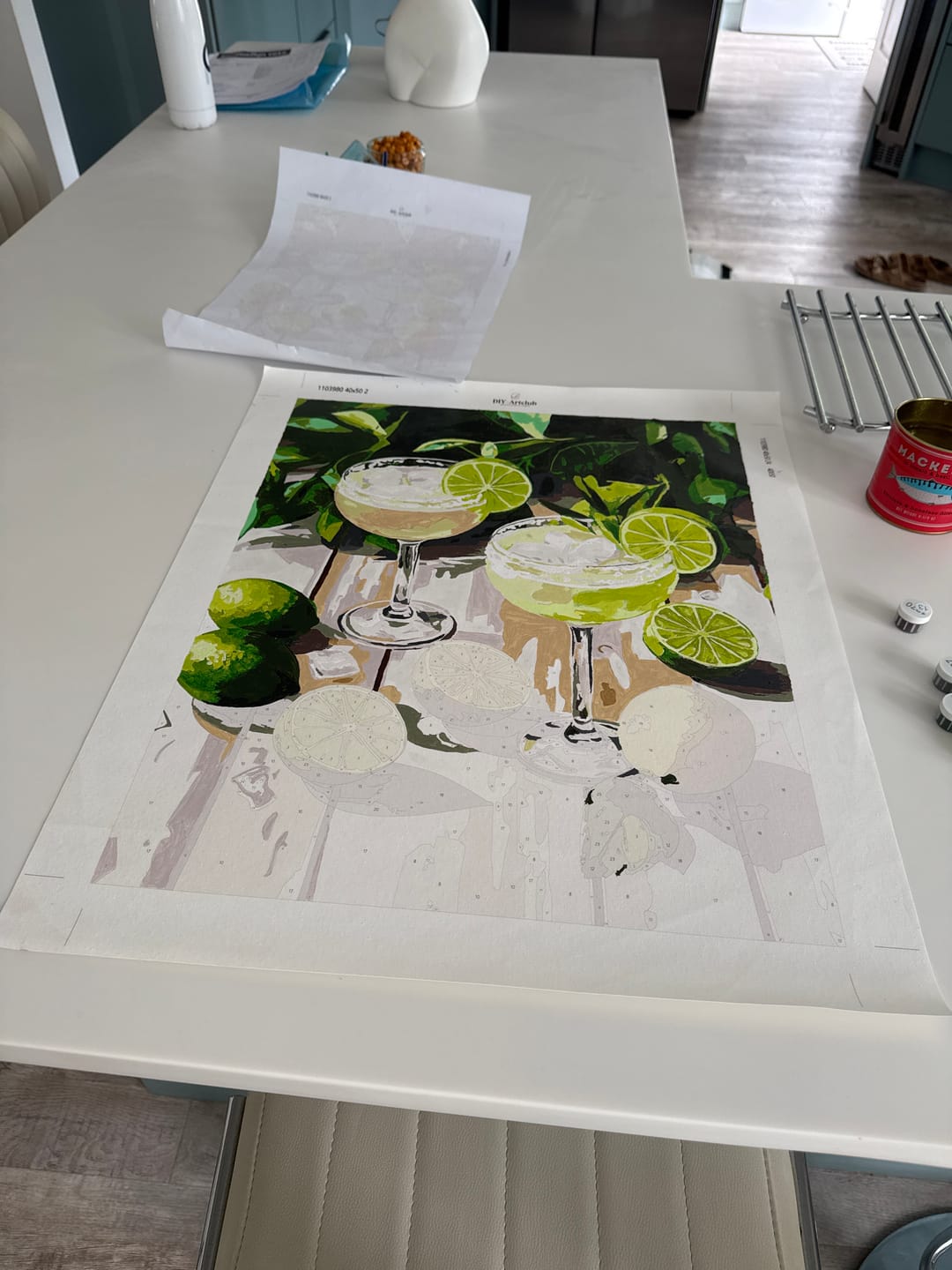 Customer photo review of Margarita cocktails | Paint by Numbers
