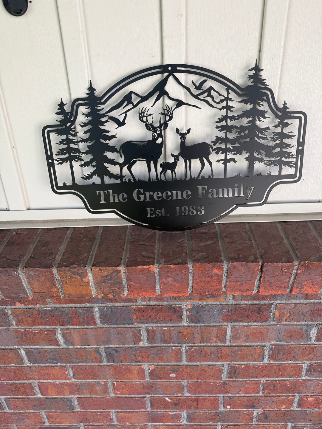 Customer photo review of Forest View Metal Sign