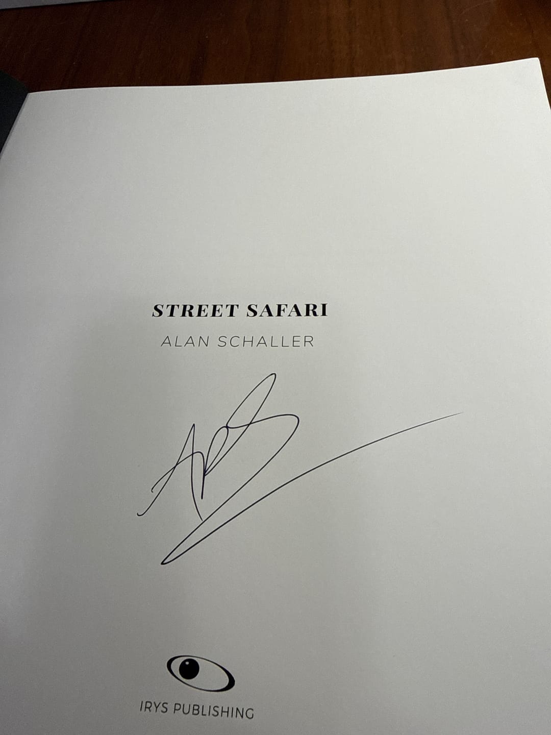Customer photo review of Street Safari by Alan Schaller – Signed First Edition (Signature Included for the First 400 Orders)